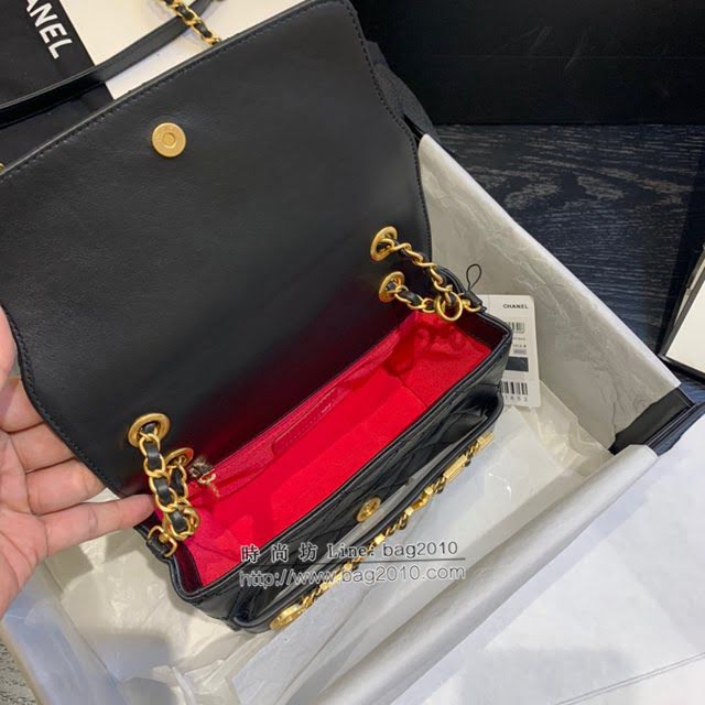 Chanel女包 香奈兒專櫃春夏爆款單肩斜挎字母包 Chanel牛皮口蓋包 AS1490  djc4348